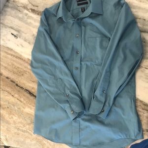 A teal blue dress shirt
